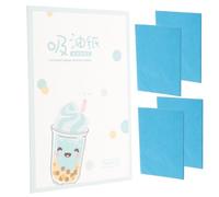 BAZEITFLOW Feuilles Absorbantes Visage Huile 250 Pièces 50 Feuilles X5 Pack Papier Matifiant Portable Unisexe Usage Quotidien Et Sport