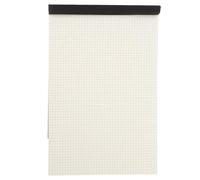 BAZEITFLOW Feuilles de dessin mathématique papier millimétré quadrillé A4 80 pages, bloc-notes avec dos cartonné rigide pour travaux scolaires