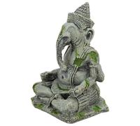 BAZEITFLOW Figurine Bouddha Assis Résine Décorative pour Aquarium et Terrarium Cachette Poissons Ornement Paysage Aquatique Sécurisé