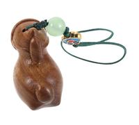 BAZEITFLOW Figurine Cheval Sculpté Main Ornement Suspendu Aux Rayures Décoration Feng Shui pour Maison et Bureau Cadeau pour an Chinois