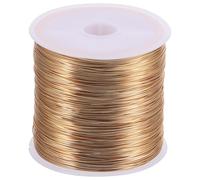 BAZEITFLOW Fil de Cuivre Couleur Préservée 0,4 Mm 100 M pour Bricolage et Fabrication de Bijoux, Fil de Cuivre Fait Maison Polyvalent pour Jardinage et Loisirs Créatifs, Rouleau Unique
