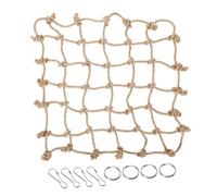 BAZEITFLOW Filet Escalade pour Perroquet Corde Rustique Renforcée Suspendu pour Oiseaux Plateforme de Grimpe Sécurisée pour Perruches et Petits Animaux