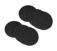 BAZEITFLOW Filtres de Remplacement Absorbants au Charbon Actif, Coton Filtrant Rond 12 Pièces, Neutraliseur D’odeurs pour Bac à Compost et Litière, Ouate Filtrante Végétale, pour Maison