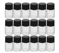 BAZEITFLOW Flacons en Verre Transparents 5 Ml Bouchon Blanc et Bouchon Intérieur Étanche Lot de 40 Pièces Petits Flacons D’Échantillons Réutilisables pour Voyage Parfums Huiles