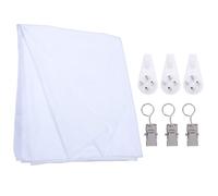 BAZEITFLOW Fond Photo Blanc 24X2M en Tissu Polyester Épais Anti-Reflets Toile de Fond Professionnelle pour Portrait Vidéo et Décoration Intérieure Résistant aux Plis Usage Studio et