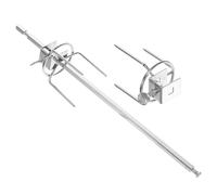 BAZEITFLOW Fourche Rotative Acier Inoxydable pour Poulet Rôti Fourche BBQ pour Rôtissoire Tige Résistante Haute Température pour Cuisson Uniforme Au Four Électrique