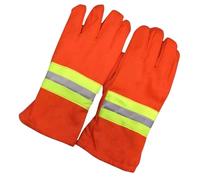BAZEITFLOW Gants de Sauvetage Résistants Chaleur Anti-brûlure Coton Épais Respirant Protection Non Glissante pour Secours Urgence et Travaux à Haute Température