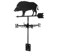 BAZEITFLOW Girouette de Jardin Indicateur de Direction Vent Décoration Extérieure Durable pour Toit Garage Accessoire de Jardin Élégant Design Animaux Sanglier
