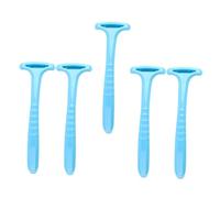 BAZEITFLOW Grattoirs à Pieds Pratiques 5 Pièces Taille Moyenne pour Enlever Callosités et Poils Jambes, Outils Exfoliants Portables Multifonctions pour Pédicure et Soin des Pieds