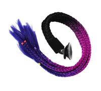 BAZEITFLOW Helmet Ponytail Ornament Faux Braid For Motorcycle Helmets And Easy To Install