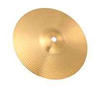 BAZEITFLOW Hi Hat Crash Ride Laiton Doré pour Percussionnistes Débutants et Robuste et Résistante Aux Chocs pour Batterie et Charleston