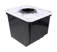 BAZEITFLOW Hydroponic Cultivation Barrel for Soilless Planting Plastic Bucket with Lid and Basket Easy Assembly for Vegetables and Flowers Gardening