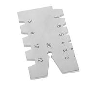 BAZEITFLOW Jauge de Filetage Acier Inoxydable Gabarit Angle de Vis Métal Outil de Mesure pour Contrôle Angle de Coupe sur Tour