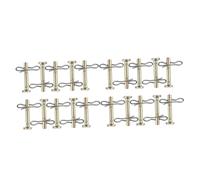 BAZEITFLOW Kit Assortiment Goupilles Fendues pour Souffleuse à Neige Goupilles de Cisaillement et Verrouillage Remplaçant Compatible et Pratique pour Réparation Rapide Hiver