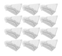 BAZEITFLOW Kit de 12 Verrous de Sécurité Transparents pour Fenêtres Coulissantes en Verre Protection Garçon et Filles et Animaux Verrouillage Sécurisé Loquet D’Urgence Compatible Portes