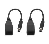 BAZEITFLOW Kit de 2 Câbles D'extension Adaptateur Secteur en PVC Noir, Compatible Universellement pour Consoles, Portable pour Réparation et Configuration de Systèmes de Jeu