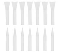 BAZEITFLOW Kit de 30 Grattoirs en Plastique Blanc pour Peinture à L'Huile et Acrylique Outils Texturés pour Création Artistique Éveil Tactile et Loisirs Créatifs pour Artistes et Garçon