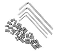 BAZEITFLOW Kit de Réparation Vis de Fixation Poignée Porte Réfrigérateur et Congélateur Acier Inoxydable 16 Vis M4 4 Clés Hexagonales Quincaillerie pour Montage Stable et Remplacement