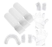 BAZEITFLOW Kit de Teinture Cheveux Complet avec Applicateur Huile Peigne Racine Flexible et Gants pour Usage Professionnel et Débutant Adapté à Tous Types de Cheveux Décoloration et