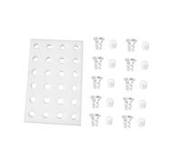 BAZEITFLOW Kit Jardinage Hydroponique avec Plateau Flottant Éponge sans Sol Paniers de Plantation pour Support de Culture pour Semis et Légumes Plateau Paniers Éponges Cylindriques