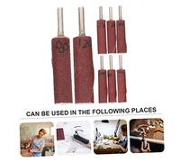 BAZEITFLOW Kit Tambour Ponçage avec Tige Accessoires Abrasifs pour Outil Rotatif Disque de Meulage Cylindrique Assortiment Grains pour Polissage et Finition