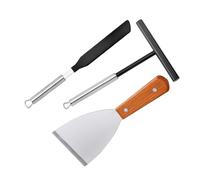 BAZEITFLOW Kit Ustensiles Acier Inoxydable Répartiteur Pâte et Spatule Nylon pour Uniformes et Cuisson Facile