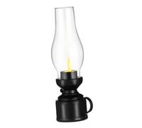 BAZEITFLOW Lampe à Huile LED Décorative Lampe à Pétrole Plastique Lanterne Intérieure Rétro