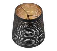 BAZEITFLOW Lampshade Métal Vintage avec Design Ajouré Abat-jour pour Lampe de Table et Suspension Diffusion Lumineuse Douce Compatible Salon et Salle à Manger Noir