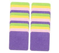 BAZEITFLOW Lingettes Ongles Non Pelucheuses pour Gel Tampons Réutilisables Tissu Absorbant Nettoyage Colle Vernis Semi Permanent Lot Couleurs Pastel Rose Jaune Vert