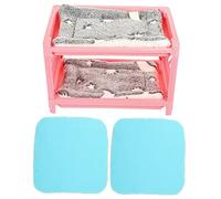 BAZEITFLOW Lit pour Chinchilla Et Hamster Cachette pour Petit Animal Lit Double pour Lapin Domestique Accessoire pour Cage