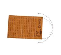 BAZEITFLOW Livre Décoratif en Bambou Vintage 15,8x24 Cm, Ornement Artisanal à Trois Caractères, Accessoire Photo Rétro pour Décoration Intérieure et Scène, Accessoire D’Initiation Décoratif