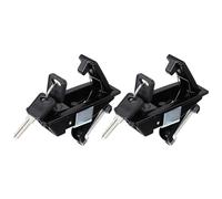 BAZEITFLOW Loquets à Compression Réglables en Alliage de Zinc Noir Lot de 2 Levier Encastré Serrure à Clé Surélevée pour Armoires Industrielles Équipements Mécaniques et Véhicules