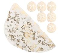 BAZEITFLOW Lot de 10 Masques Visage Hydratants en Feuille de Gelée Lyophilisée Motifs Feuille D’Or Soins Peau Quotidiens Adaptés à Différents Types de Peau Pratiques et Efficaces