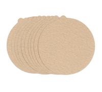BAZEITFLOW Lot de 10 Papiers Abrasifs Ronds Autocollants 150 Mm Grain 180 pour Ponçage Bois et Métal, Disques de Ponçage Résistants à L'usure, Compatibles Ponceuses Orbitales 6 Pouces, Usage