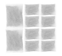 BAZEITFLOW Lot de 10 Sachets Charbon Actif Bambou 50g Blanc Absorbeur D'odeurs Naturel pour Maison Voiture Placard Désodorisant Filtre Anti-odeurs Polyvalent et Réutilisable