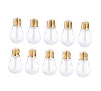 BAZEITFLOW Lot De 10 Tubes De Rouge à Lèvres Transparents 5 Ml Mini Ampoule Diy, Flacons Brillants à Lèvres Portables Pour Maquillage Quotidien Et Voyage, Couleur or 62