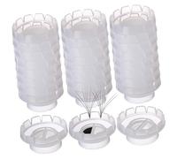 BAZEITFLOW Lot De 100 Gobelets D'extension De Cils Réutilisables Étanches, Taille Unique, Coupe De Greffe De Cils Professionnelle, Pour Usage Salon Et Domicile, Outils Pour Greffe Et Collage Rapide