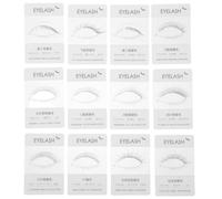 BAZEITFLOW Lot de 12 Cartes d'Essai pour Faux Cils Présentoir Portable pour Extensions de Cils Outil Professionnel pour Salon de Maquillage Carte D’Exposition Réaliste pour Test Rapide et