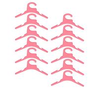 BAZEITFLOW Lot de 12 Cintres en Plastique Rose pour Vêtements de Petits Chiens et Chats Porte-Vêtements Antidérapant pour Chiots et Chatons pour Rangement et Organisation des Habits