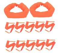 BAZEITFLOW Lot De 12 Cônes De Chantier Sacs De Sable Cônes De Sécurité Sacs Lestés Pour La Construction De Routes Tissu Oxford Orange