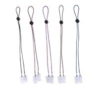 BAZEITFLOW Lot de 15 Pinces à Bavoir Réglables pour Adultes et Garçon et Filles, Clips Porte-serviettes en Plastique, 5 Couleurs Assorties pour Repas et Protection des Vêtements