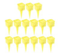 BAZEITFLOW Lot de 15 Pluviomètres d'Extérieur en Plastique 38 CM Large Ouverture Lecture Facile à Grands Chiffres Indicateur Précis des Précipitations pour Jardin Pelouse et Arrosage