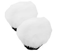 BAZEITFLOW Lot de 2 Abat-Jours Ronds en Tissu Doux 27 CM Couverture Légère pour Lampe Photographie Diffuseur Éclairage Studio Accessoires Photo Ombre Claire Protection Lampe Large