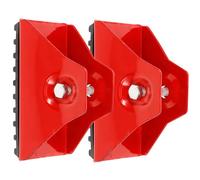 BAZEITFLOW Lot de 2 Housses de Protection Antidérapantes pour Pieds D’Échelle Accessoires D’Échelle Robustes en Alliage D’Aluminium et Caoutchouc Patins Stabilisateurs Compatibles Échelles