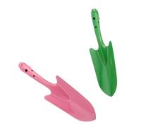 BAZEITFLOW Lot de 2 Petites Pelles de Jardin Métalliques pour Balcon et Plantation, Outils à Main Multifonctions, Pelles à Creuser Le Sol Adaptées au Désherbage Repiquage, Couleur Aléatoire