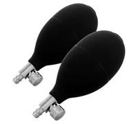 BAZEITFLOW Lot de 2 Poires de Gonflage de Rechange en PVC avec Valve de Décompression Pompe à Air Manuelle pour Moniteur de Pression Gonflage Manuel à Domicile Accessoire de Testeur de