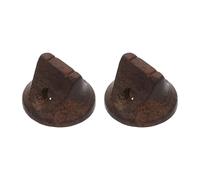 BAZEITFLOW Lot de 2 Ponts Erhu en Bois D’Ébène Noir Accessoire de Remplacement Solide pour Instrument à Cordes Chinois Compatible Erhu Fournitures Professionnelles pour Musicien de