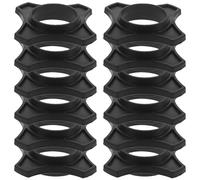 BAZEITFLOW Lot De 20 Anneaux De Couleur Pour Microphone Accessoires Pour Microphone Anneau Antichoc Anneau De Codage Couleur Noir