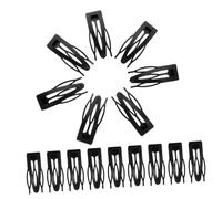 BAZEITFLOW Lot De 20 Pinces à Cheveux Métalliques Noires, Taille Moyenne, à Pression Antidérapantes, Pour Femmes Aux Cheveux Fins, Maintien Des Mèches Rebelles, Usage Quotidien Et Coiffure Élégante