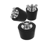 BAZEITFLOW Lot de 3 Bouchons D’Hivernage en Caoutchouc pour Piscine Protection Antigel des Canalisations 25Mm 32Mm et 38Mm Étanchéité Fiable pour Tuyaux de Vidange et Buses de